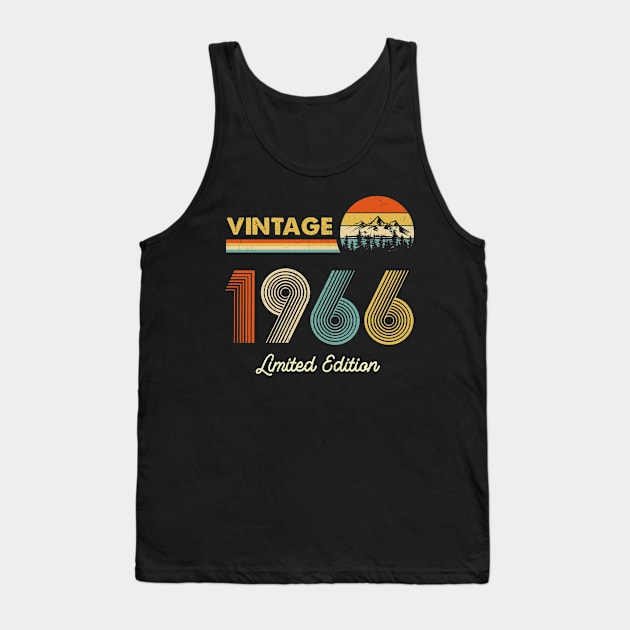 Made In 1966 Born in 1966 Birthday 55 Years Old Limited Edition Tank Top by MartaHoward